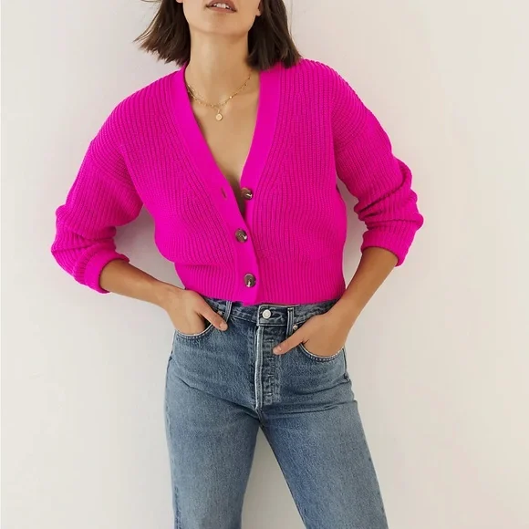 Maeve Sunny Cropped Cardigan - Picture 1 of 9